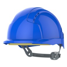 JSP EVOLite Mid Peak Slip Ratchet Safety Helmet Vented | Blue