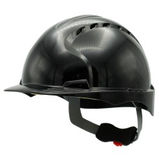 JSP EVO3 Safety Helmet Mid Peak Wheel Ratchet Vented | Black
