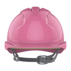 JSP EVO3 Safety Helmet Mid Peak Slip Ratchet Vented | Pink