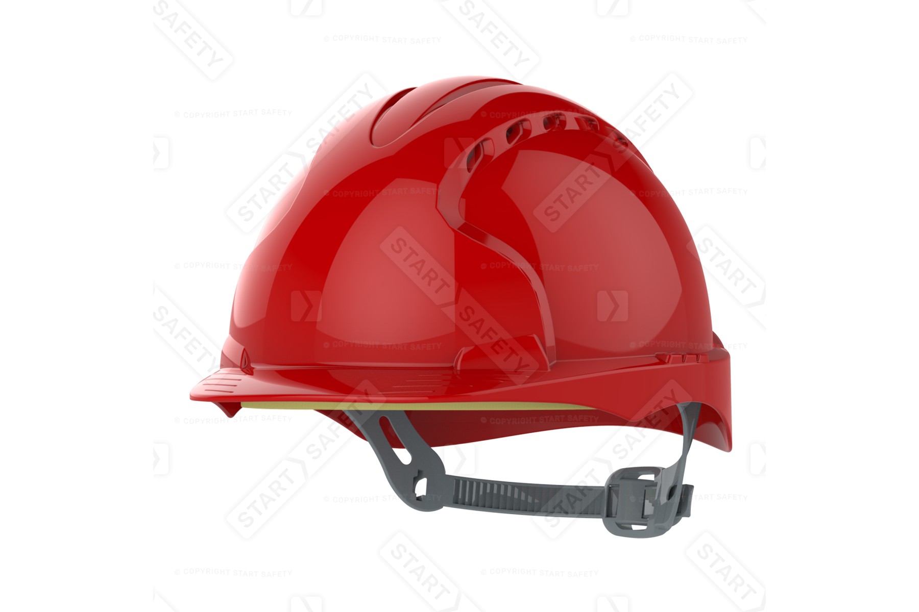 JSP EVO2 Helmet Slip Ratchet Mid Peak Vented | Red
