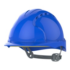 JSP EVO2 Safety Helmet Mid Peak Slip Ratchet Vented | Blue