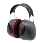 JSP Sonis 3 Ear Defenders Head Band Grey/Red -SNR 37