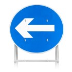Turn Left/Right Quick Fit Sign Dia. 606 (face only) | 750mm