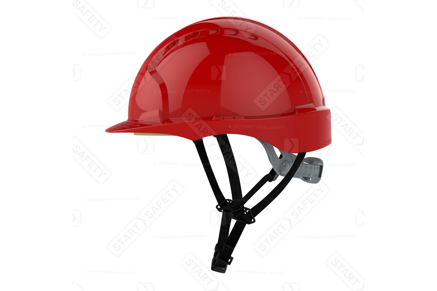 JSP EVO3 Linesman Helmet Slip Ratchet Micro Peak - Red