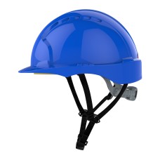 JSP EVO3 Linesman Safety Helmet Micro Peak Slip Ratchet - Blue