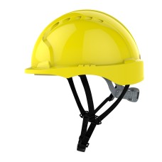 JSP EVO3 Linesman Safety Helmet Micro Peak Slip Ratchet - Yellow