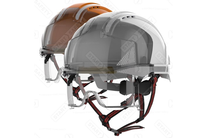JSP EVO VISTAlens Dualswitch Safety Helmet | Vented | Wheel Ratched | Reflective