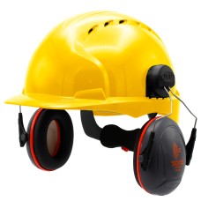 JSP EVO3 With Sonis Compact Ear Defenders Hard Hat Kit | Yellow
