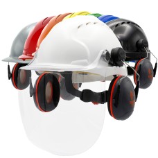 JSP EVO3 Machinery Helmet With Ear Defenders & C4-Max Visor