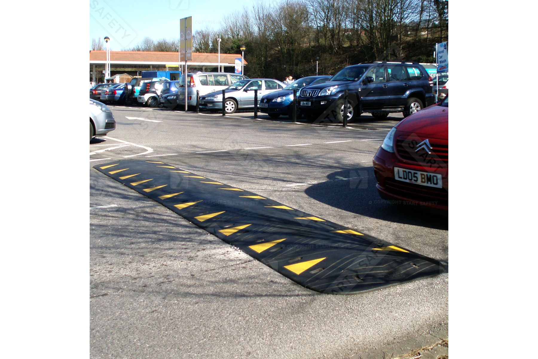 SiteCop Plus Rubber Speed Bumps For HGV's - Fixings Included