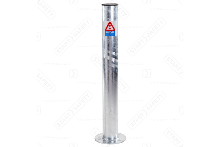 Fixed Parking Post 750mm Tall With Plastic Cap Top