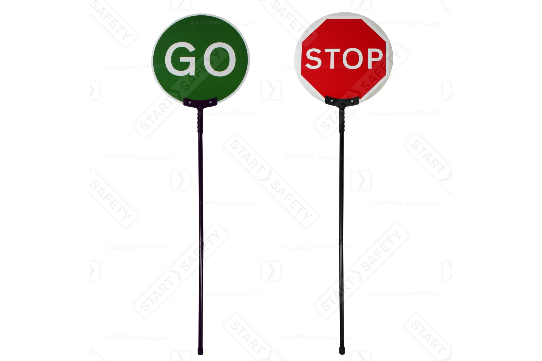 Collapsible Stop Go Sign With 600mm Face & Storage Bag