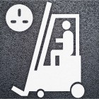 Forklift Charging Logo - Thermoplastic StartMark Ground Marking