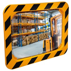 Vialux Yellow and Black Traffic Mirror | Industry Mirror