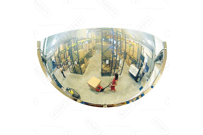 Wall Mount Quarter Sphere | Workplace Mirror | Vialux