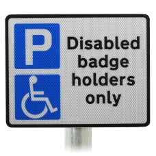 Disabled Badge Holders Only Sign Post Mounted Dia. 661A R2/RA2