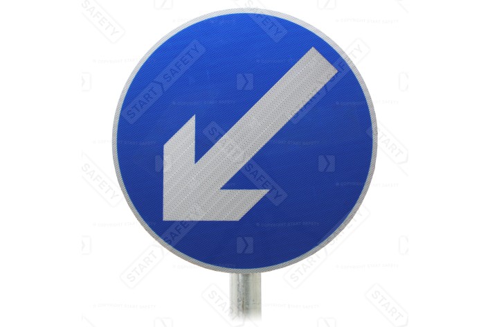 Post Mounted Diagram 610 Sign Keep Left
