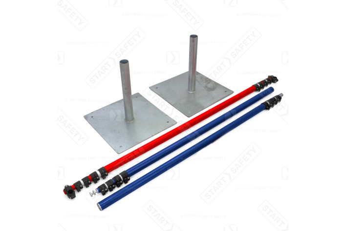 GS6 Overhead Cable Goalposts & Cable Marker | Blue   