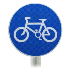 Cycle Route Sign Post Mounted Diagram 955 R2/RA2