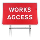 Works Access Sign Diagram 7301 |Quick Fit (face only) | 1050x750mm