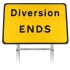 Diversion Ends Sign Diagram 2702 |Quick Fit (face only)