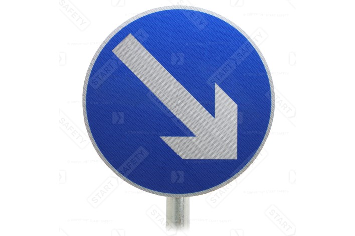 Post Mounted Diagram 610 Sign Keep Right