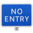 NO ENTRY Sign DIA 836 Post Mounted Various Sizes R2/RA2
