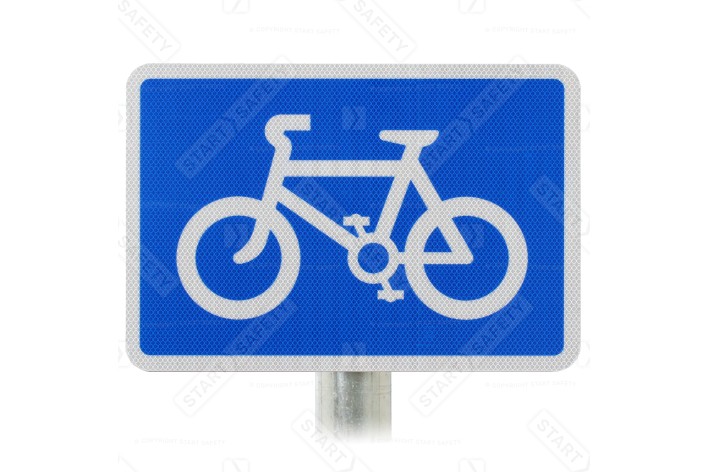 Post Mounted End of Cycle Route Sign Dia 967