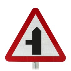 Side Road Ahead Post Mounted Sign- Diagram 506.1 R2/RA2  (Face Only)