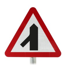 Traffic Joins From Left Post Mounted Sign- Diagram 508.1 R2/RA2