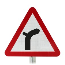 Junction Outside A Bend Post Mounted Sign - 512.1 R2/RA2 (Face Only)
