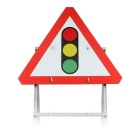 Traffic Signals Ahead Quick Fit Sign Face Dia. 543 (Face Only) | 750mm