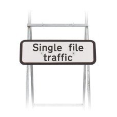Single File Traffic Sign Quick Fit  (face only) | Dia. 518|  725x275mm