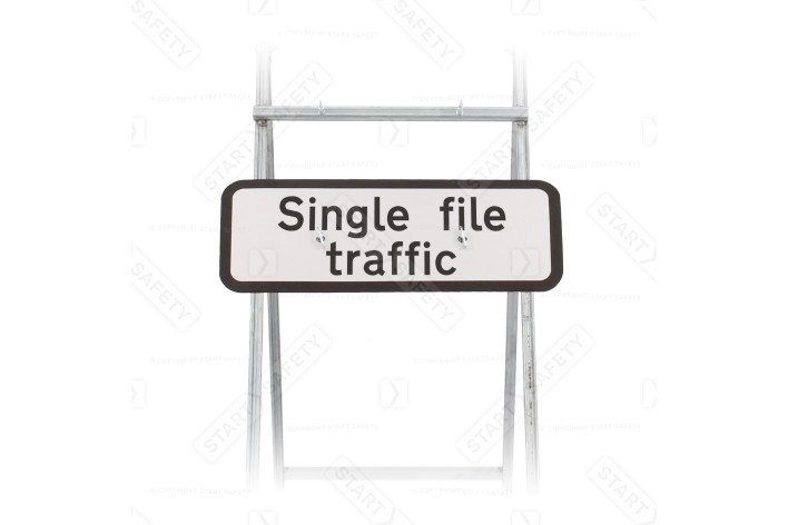 518 Single File Traffic for Quick Fit Sign Mounting (face only)