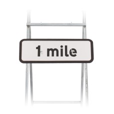 1 Mile Sign Quick Fit  (face only) | Dia. 572 | Colour Choice|  725x275mm