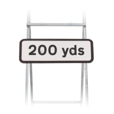 200 Yards Sign Quick Fit  (face only) | Dia. 572 | Colour Choice|  725x275mm