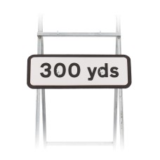 300 Yards Sign Quick Fit  (face only) | Dia. 572 | Colour Choice|  725x275mm