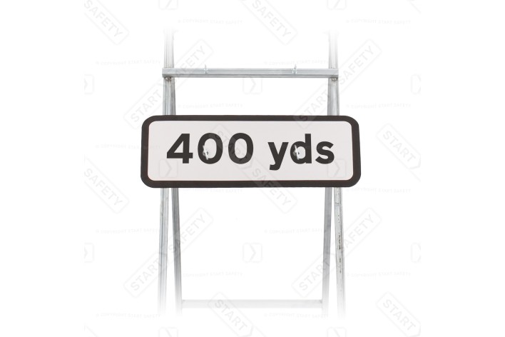 572 400 Yards Supplementary Sign for Quick Fit Sign Mounting (face only)