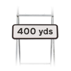 400 Yards Sign Quick Fit  (face only) | Dia. 572 | Colour Choice|  725x275mm