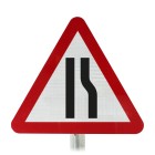 Road Narrows Right Permanent Post Mounted Sign- Dia 517 R2/RA2 (Face Only)