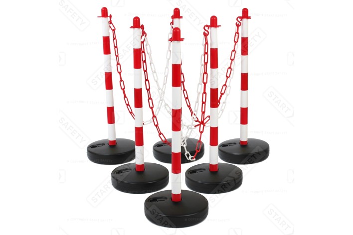 Guarda Post & Chain Barriers 6 Post Kit   