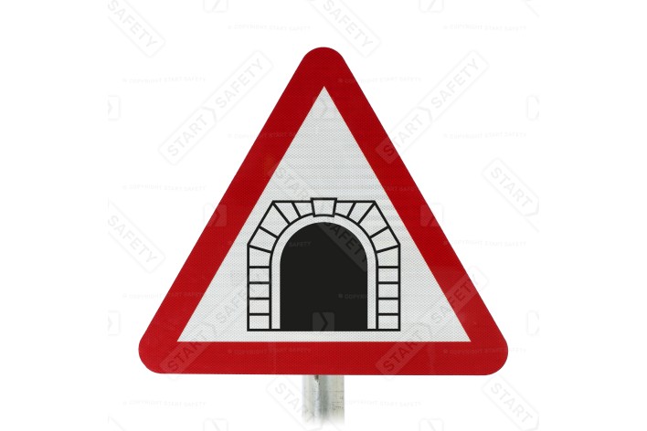 Tunnel Ahead Sign Face Post Mounted 529.1, (Face Only)