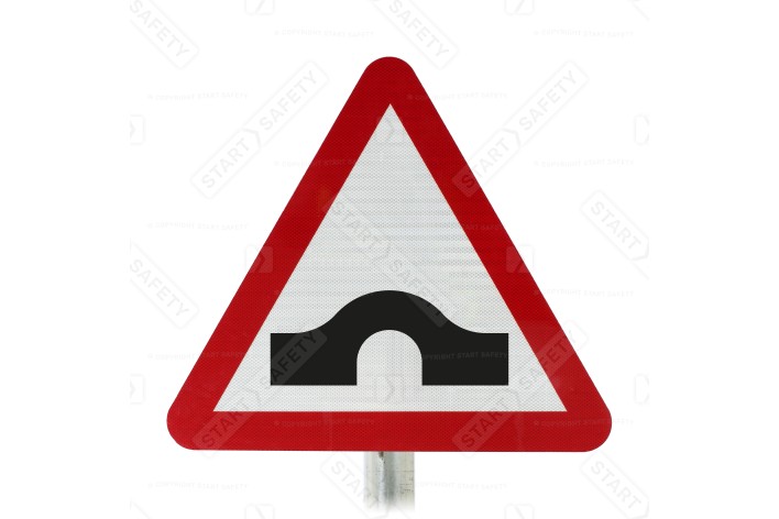 Hump Backed Bridge Road Sign Face Post Mounted 528, (Face Only)