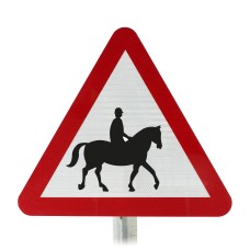Ridden Horses Road Sign Post Mounted 550.1 R2/RA2 (Face Only)