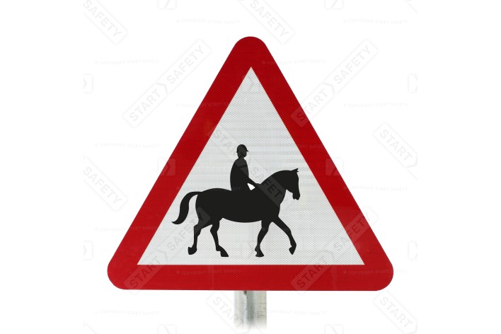 Horses Road Sign Face Post Mounted 550.1, (Face Only)