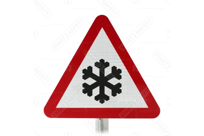 Risk Of Ice Ahead Sign Face Post Mounted 554.2, (Face Only)