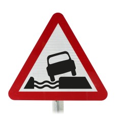 Watercourse Alongside Road Post Mounted Sign - 555.1 R2/RA2 (Face Only)