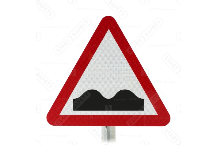 Uneven Road Ahead Sign Face Post Mounted 556, (Face Only)