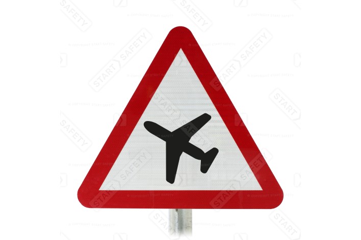 Airplanes Road Sign Face Post Mounted 558, (Face Only)
