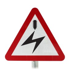 Electrified Cable Overhead Road Post Mounted Sign - 779 R2/RA2 (Face Only)